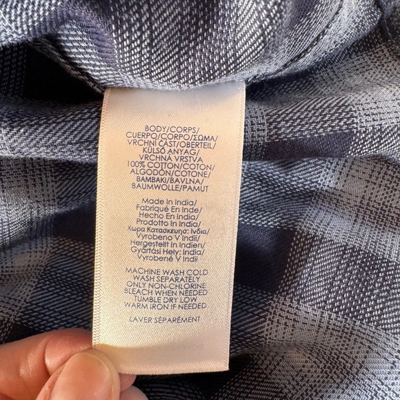 CHAPS Men Plaid Button Down Shirt Long Sleeve Cotton Performance Flannel XL - Picture 5 of 8